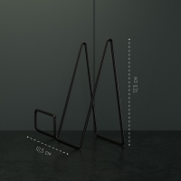 Подставка для крышек и разделочных досок Доляна, 12,5&times;9&times;10,5 см, цвет чёрный