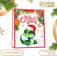Новый год. Пакет ламинированный вертикальный "Змейка", XL 40 &times; 49 &times; 19 см.