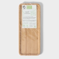 Блюдо для подачи Доляна Striata, прямоугольное, 36&times;15 см, бамбук