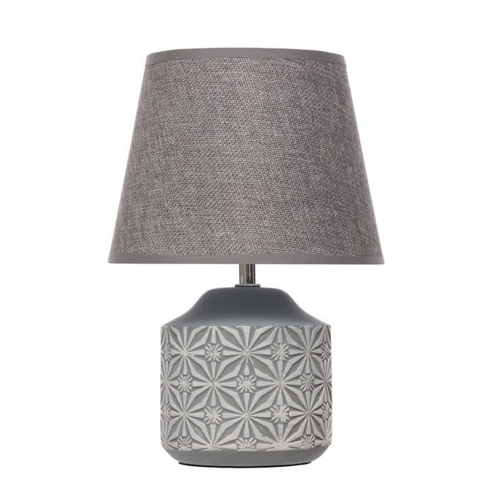 Настольная лампа "Лиода" Е14 40Вт серый 20х20х29 см