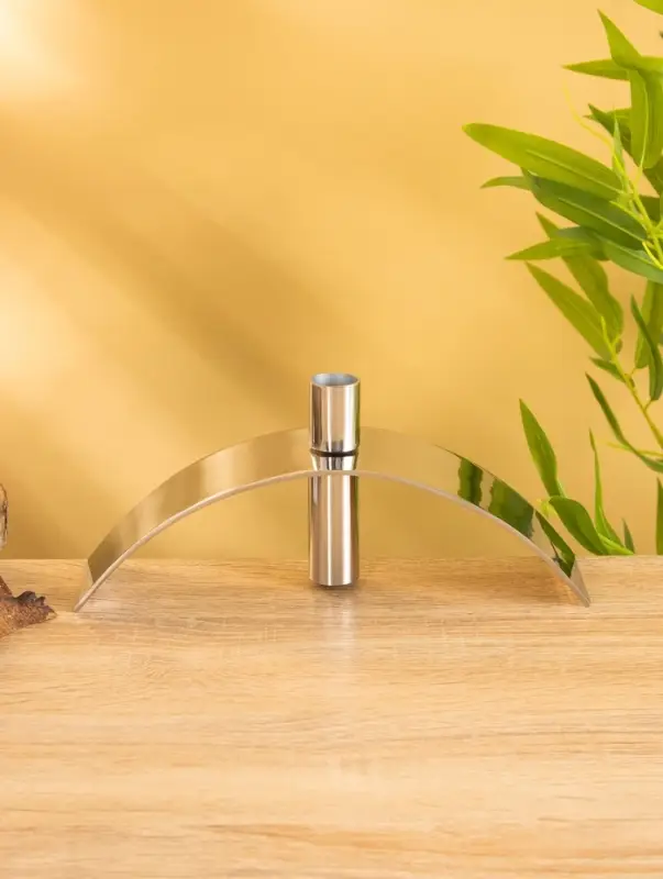 Подсвечник "Блеск" 25х6х10 см, нерж. сталь