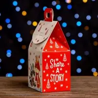 Подарочная коробка &laquo;Домик Поделись историей&raquo;,9.1&times;7&times;15.7 см