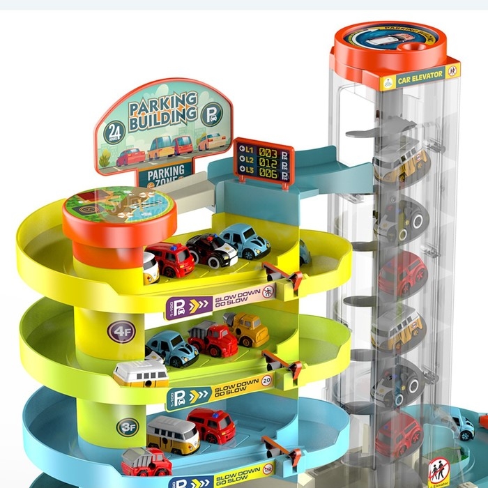 Парковка &laquo;Город&raquo;, 6 машинок, лифт, свет и звук