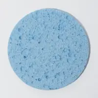 Спонж для умывания, d=8 см, синий