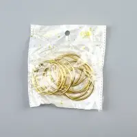 Кольцо для творчества (для фотоальбомов) "Золото" набор 10 шт внутр. d= 4,5 см внешн. d=5см