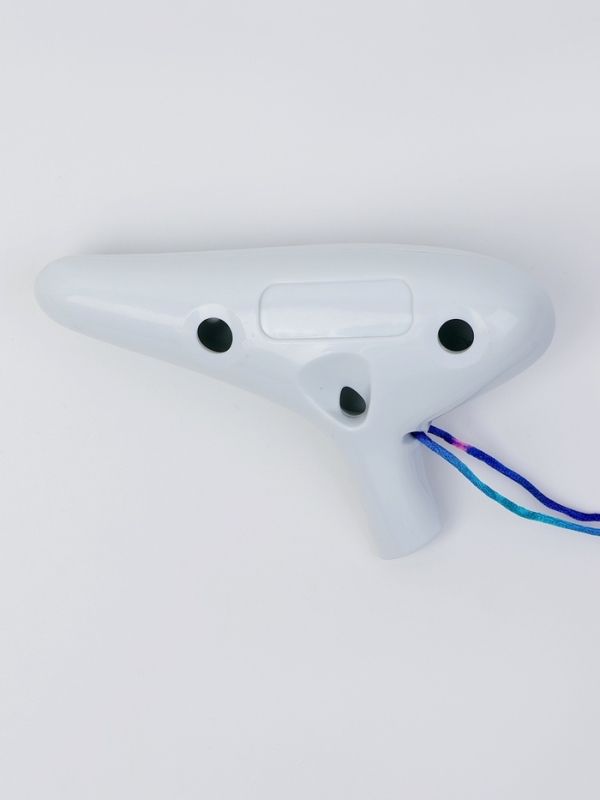 Окарина Music Life 12 отверстий, белая, 14,8 х 9,2 х 4,6 см