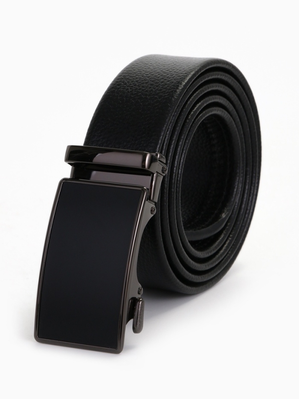 Ремень муж 06-01-07-03, Март2501, 3,5*3*130 см Великан , автомат, под флотер, черный