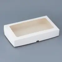 Коробка складная под белая, 26 х 15 х 4 см