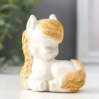 Фигура &laquo;Пони с косой&raquo;, 6.5&times;6&times;4 см, перламутр