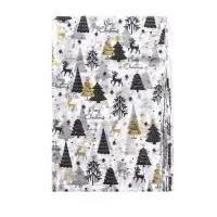 Бумага упаковочная тишью, новогодняя упаковка &laquo;Оленята&raquo;,50&times;65 см