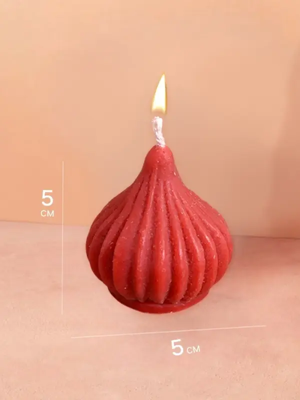 Свеча "Луковица" 5х5х5 см, соевый воск МИКС