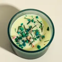 Свеча ароматическая в стакане "Aroma botanical" сухоцветы зелень, роза 7,5х7,5х5 см