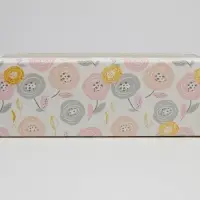 Коробка для макарун, кондитерская упаковка &laquo;Цветочки&raquo;, 5.5 х 18 х 5.5 см