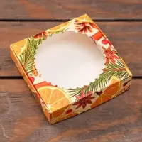 Коробка &laquo;Апельсиновая вечеринка&raquo; 11.5&times;11.5&times;3.2 см