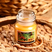 Свеча в банке "Сандал и кедр" 100 гр (вес брутто 247 г) 6х9х9 см