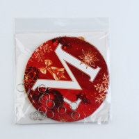 Гирлянда на кольцах "С Новым годом", шары, дл. 200 см