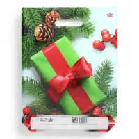 Пакет &laquo;Калина в подарок&raquo;, полиэтиленовый с вырубной ручкой, 40&times;31 см