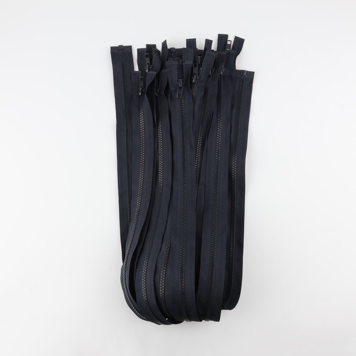 Молния &laquo;Трактор&raquo;, №5, разъёмная, замок автомат, 80 см, цвет чёрно-синий, цена за 1 штуку