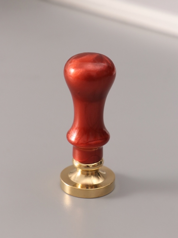 Печать для сургуча с пластиковой ручкой "Буква T на вензеле" 2,5х2,5х6,3 см