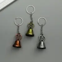 Брелок металл "Колокольчик - медвежонок в сердце" МИКС 5х2,8х2,8 см