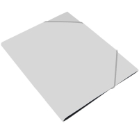 Папка на резинке А4, 500 мкм, Calligrata, корешок 15 мм, до 100 листов, белая