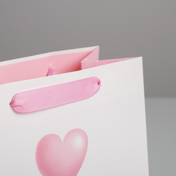 Пакет подарочный ламинированный вертикальный, упаковка, &laquo;Love you&raquo;, MS 18 х 23 х 10 см