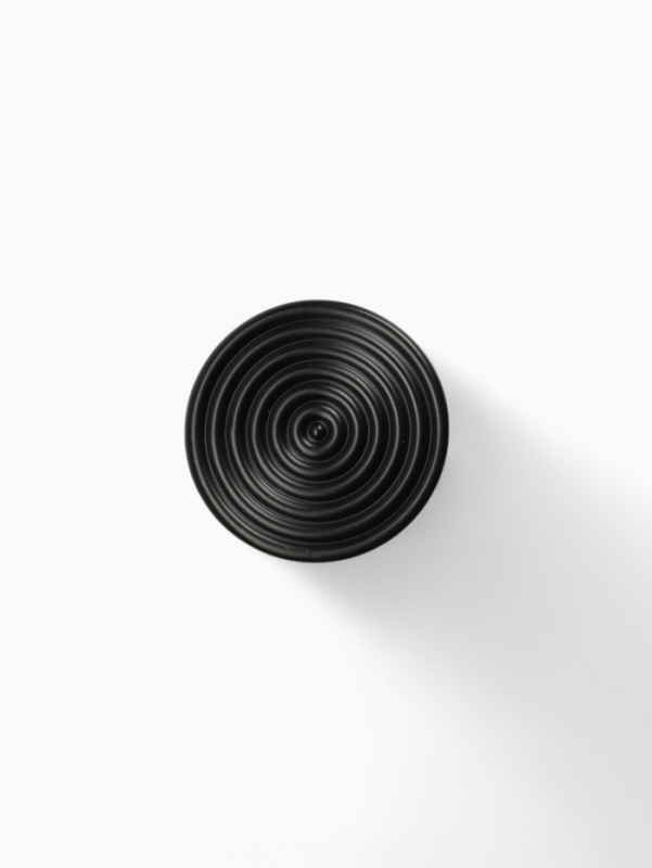 Ручка-кнопка CAPPIO "Лабиринт", цинк, цвет чёрный