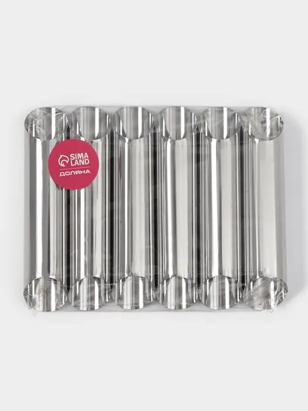 Набор форм для круассанов и трубочек 12х2,5 см, 6 шт