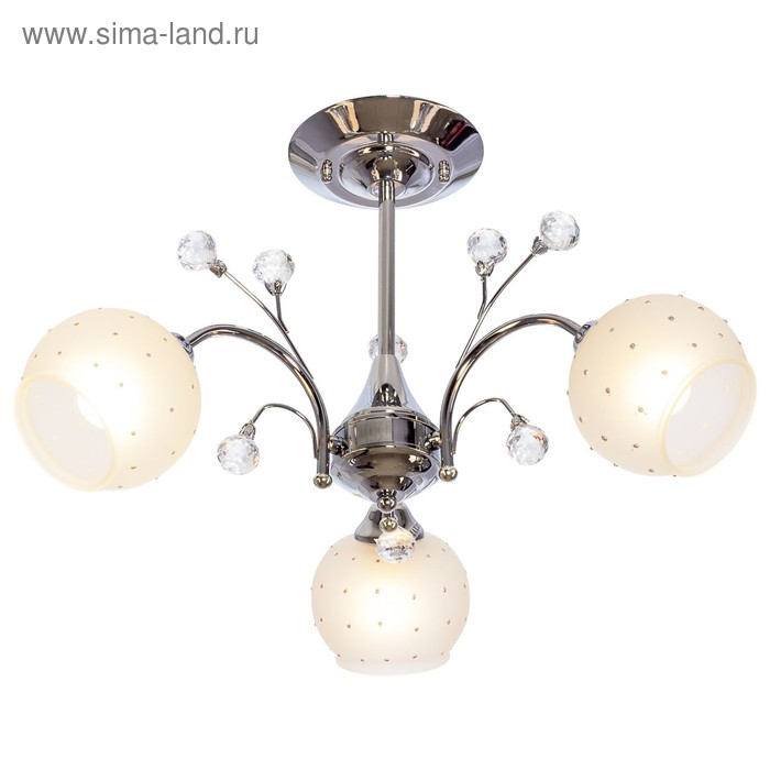 Люстра "Берта" 3х40Вт E27 хром 60х60х36 см.