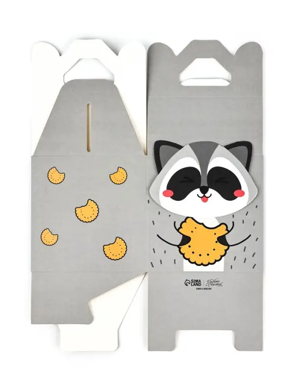 Подарочная коробка, упаковка &laquo;Енотик&raquo; 10 х 10 х 10 см