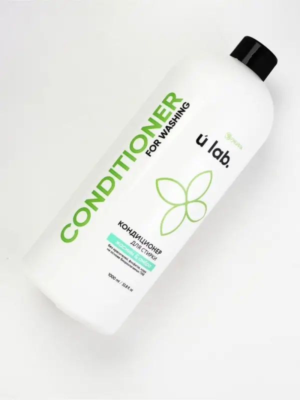 Кондиционер для белья, аромат жасмин и амбра, 1000 мл, ULAB