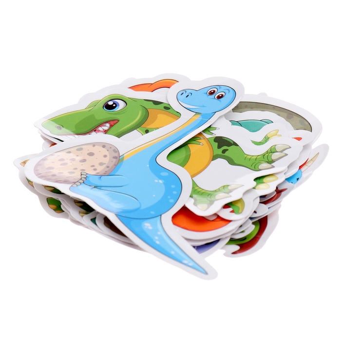 Игровой набор &laquo;Динопарк&raquo;, коврик-дорога, 4 машины, 5 фигурок, наклейки