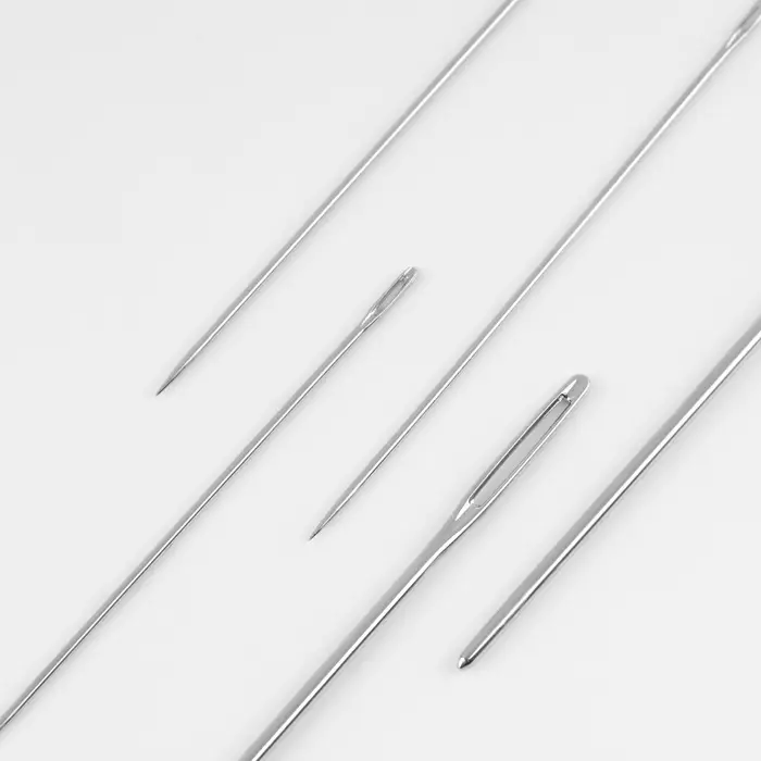 Набор швейных игл №2, d=1.05 / 1.25 мм, 4 - 5.2 см, 10 шт