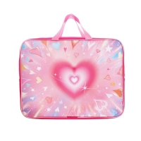 Папка с ручками текстильная А4, 360&times;245&times;70 мм, Calligrata TOP &laquo;В розовых очках&raquo;