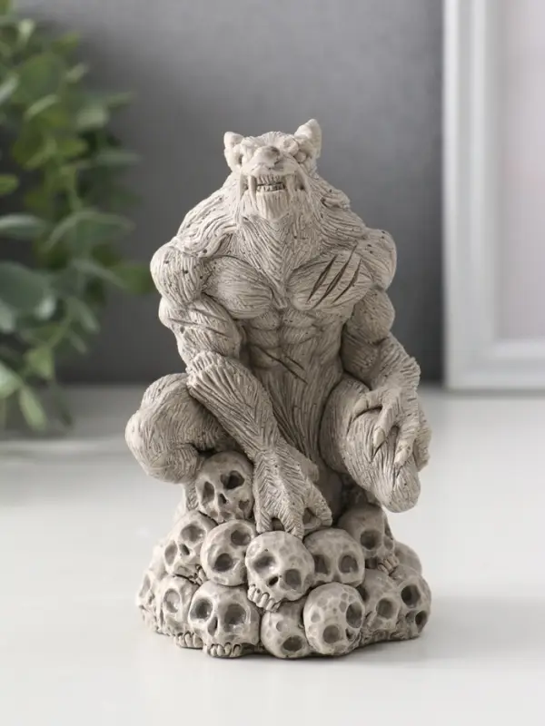 Фигура &laquo;Оборотень&raquo;, 12&times;7.5&times;7.5 см, серая