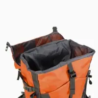 Рюкзак тур 65+5л, 30*20*53, отдел на шнурке, 5нар+2вн кармана, цвет оранжевый