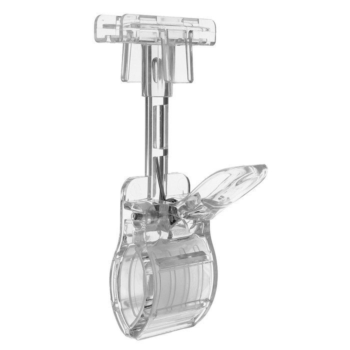 Держатель пластиковой рамки универсальный, 5,5&times;5&times;12 см, цвет прозрачный