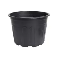 Горшок для рассады, 4 л, d=21 см, h=15 см, мягкий пластик, чёрный, Greengo