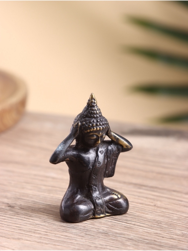 Сувенир бронза "Будда" 5х3х7 см