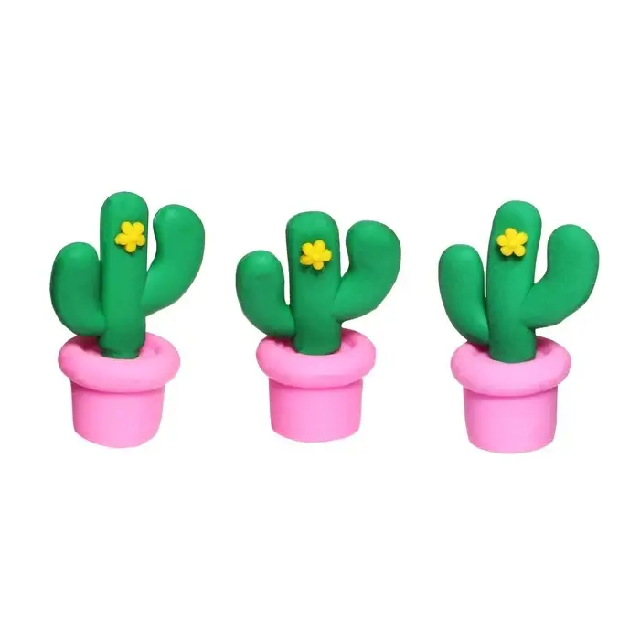 Ластик фигурный "Кактус", МИКС