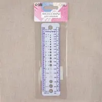 Линейка для определения размера спиц для вязания, 14 см