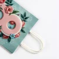 Пакет подарочный крафт, &laquo;8 Марта&raquo;, 18&times;8&times;25 см