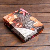 Коробка подарочная новогодняя складная, &laquo;Чудес и подарков&raquo;, 21&times;15&times;5.7 см