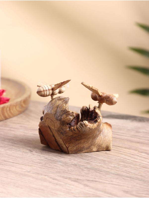 Сувенир "Пчелки" дерево Джати и Камал, 9х6х6 см