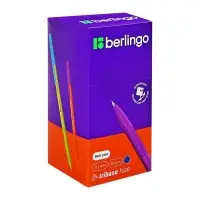 Ручка шариковая Berlingo Tribase Fuze, узел 0.7 мм, чернила синие, МИКС