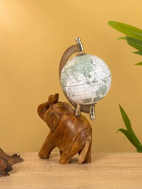 Глобус сувенирный, 11&times;8&times;21.5 см, подставка дерево