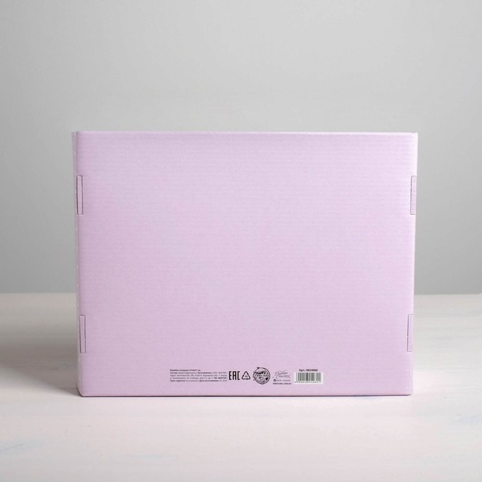 Коробка подарочная складная, упаковка, &laquo;Лаванда&raquo;, 27 х 21 х 9 см