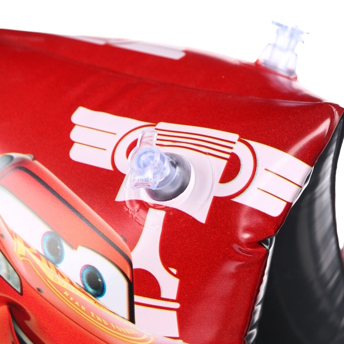 Нарукавники &laquo;Тачки&raquo;, детские для плавания 20х16 см, цвет красный