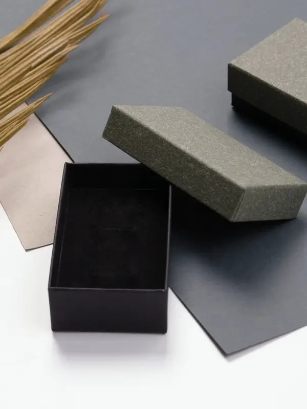 Коробочка подарочная под набор &laquo;Лофт&raquo;,5&times;8 см, серая, вставка чёрная