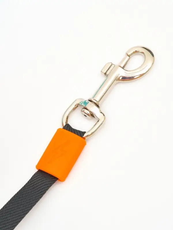 Рулетка - поводок для собак, лента 3 метра, оранж/голубая